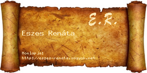 Eszes Renáta névjegykártya