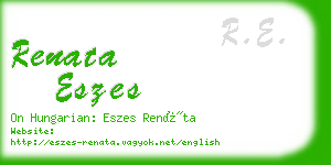 renata eszes business card